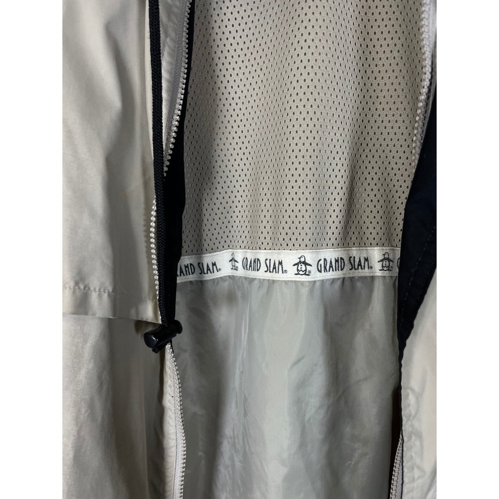 Hole In One Grand Slam MensGolf Jacket Tan World Golf Village Windbreaker Medium - Picture 8 of 9